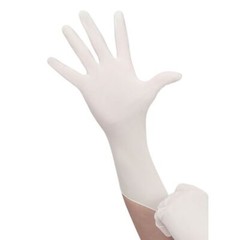 House Brand Latex Gloves, Large, White, 100/Bx