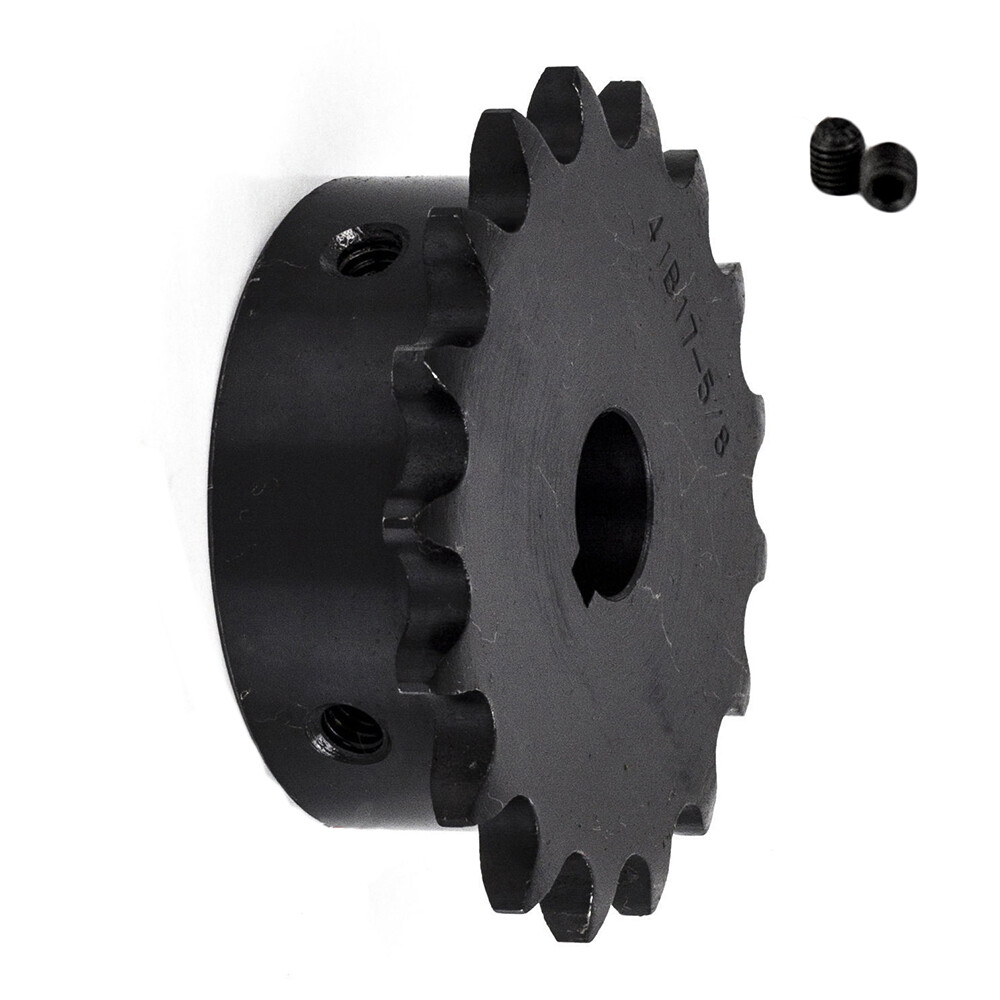 Jeremywell #41 Roller Chain Sprocket B Type 5/8″ Bore Hardened 17 Tooth