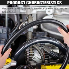 1/2 Inch (12mm) ID Fuel Line Hose 5FT NBR Rubber Push Lock Hose High Pressure 30