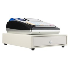 48 Keys Square POS Terminal Cash Register Complete W/ Printer, And Cash Drawer