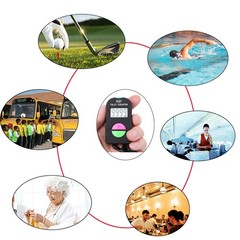 Electronic Tally Counter/Handheld Number Clicker with Lanyard, 4-Digital,Disc…
