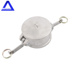 3″ Type DC Dust Cap Coupler Aluminum Cam & Groove Hose Fitting w/ Brass Handles