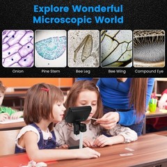 1080P Digital Microscope 1000X Soldering Microscope for Electronics Repair Coin