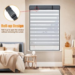 Winter Visible Insulated Window Curtain 47″x63″, Oxford Cloth Thermal Insulat…