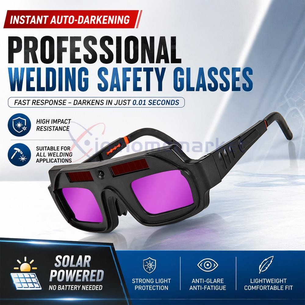 Welding Glasses Auto Darkening Safety Goggles Solar True Color Welder Glasses