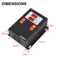 PWM Motor Speed Controller DC 12-80V 30A Soft-Start/Stop Voltage Ampere Meter