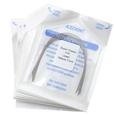AZDENT 50X Dental Orthodontic Super Elastic Niti Round Natural Form Arch Wires