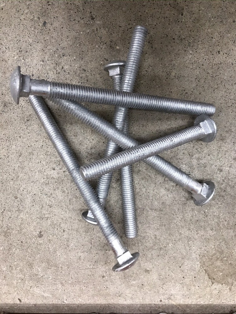1/2 x 7” Galvanized Carriage Bolts With Nuts and Washers – Multiple Quantities