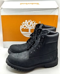 Timberland Men’s Premium 6-Inch Waterproof Leather Work Boot [Black Nubuck] NEW