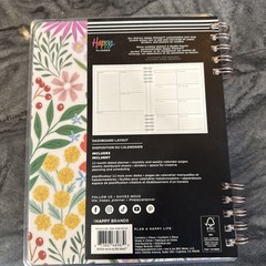 Happy Planner 2025 Live A Colorful Life Floral DASHBOARD Layout 12-Month Planner