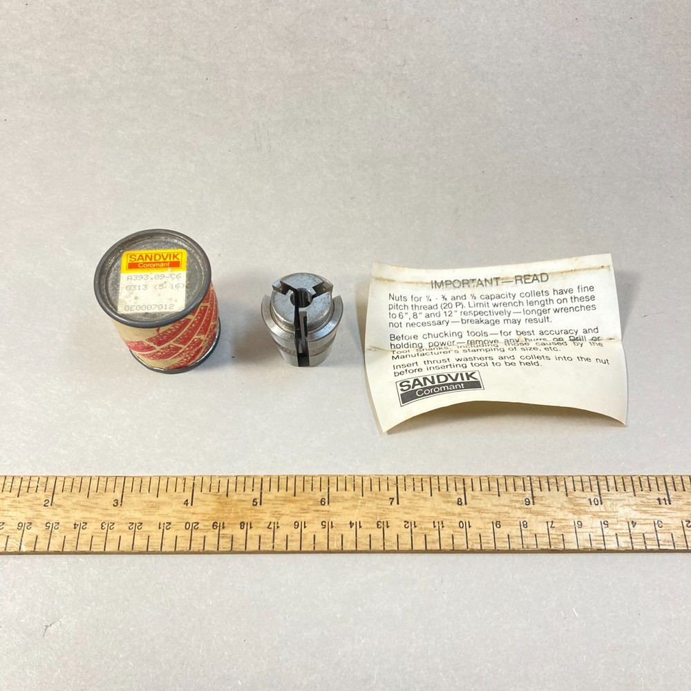 Sandvik Coromant Collet A393.09-C6 0313 5/16″ Flexi-Grip