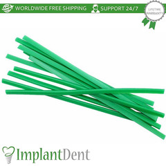 65g Green Wax Lingual Dental Bars 4.0×2.0mm Stable Denture Casting Sticks