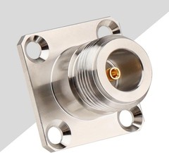3 PCS N-Type Female Jack 4-Hole Panel Mount Solder Coax Chassis Connector