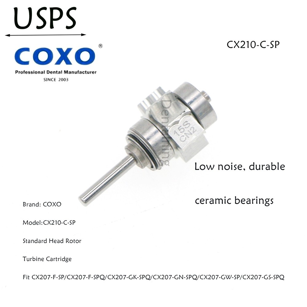 US COXO Dental Handpiece High Speed Turbine Self Power LED Shadowless 4 Hole NSK