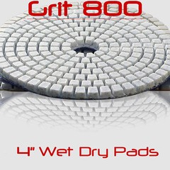 Diamond Polishing Pads 4 Inch 50 piece Set Wet Dry For Granite Concrete Marble