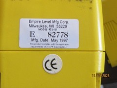Empire Blazer rotary laser level #972-01. Two units w cases.