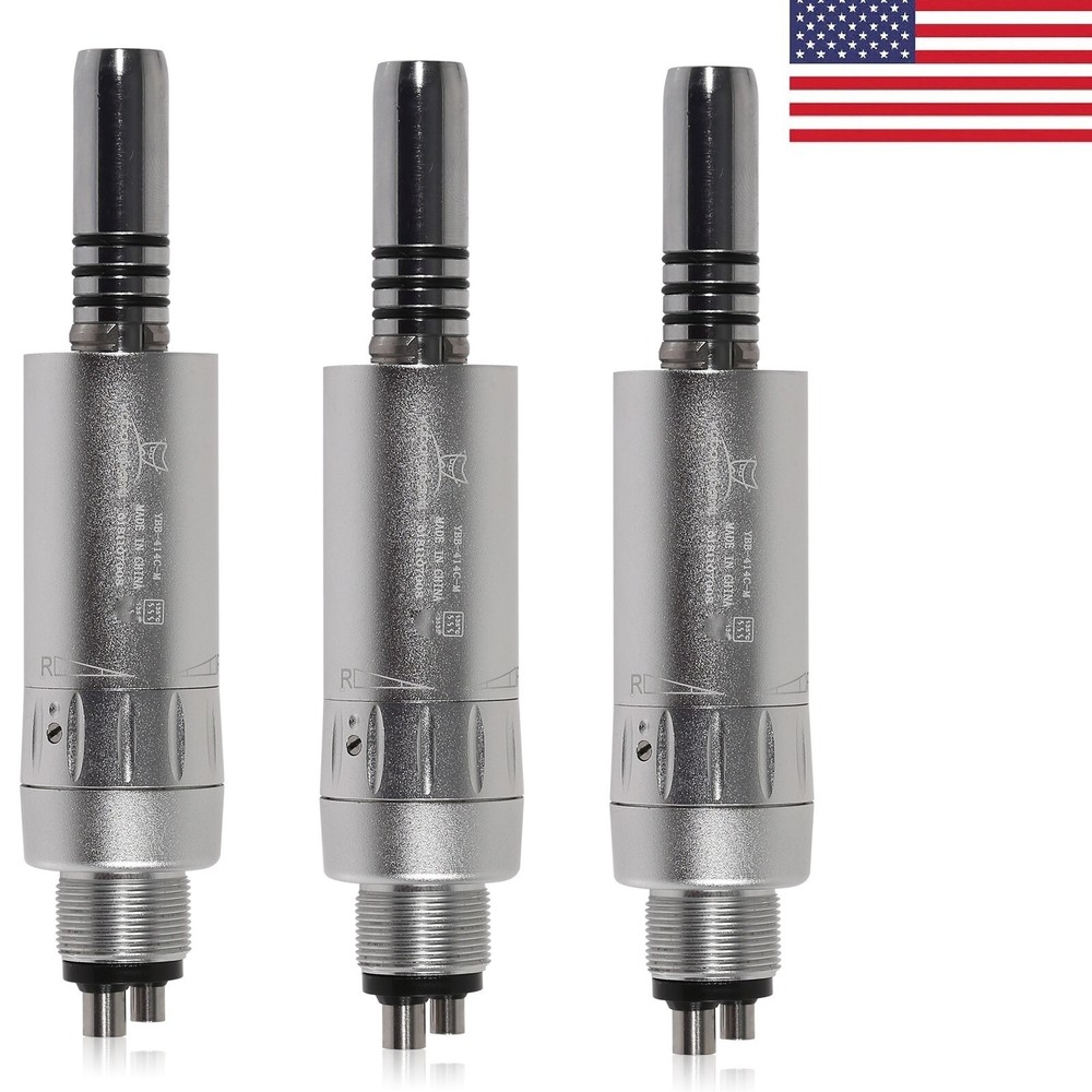 3xDental slow speed Handpiece 4hole Air Motor Inner Water E type Fit NSK WY4 USA