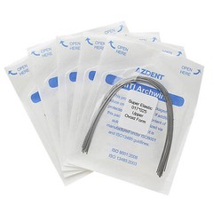 Dental Orthodontic Super Elastic Niti Rectangular Arch Wires Ovoid /Nature FDA