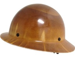 MSA Skullgard Full Brim Hard Hat With Ratchet Suspension – Natural Tan