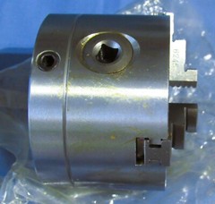 New Bison 7-866-8040 3-Jaw Self-Centering 4″ Dia. Scroll Chuck, Plain Back