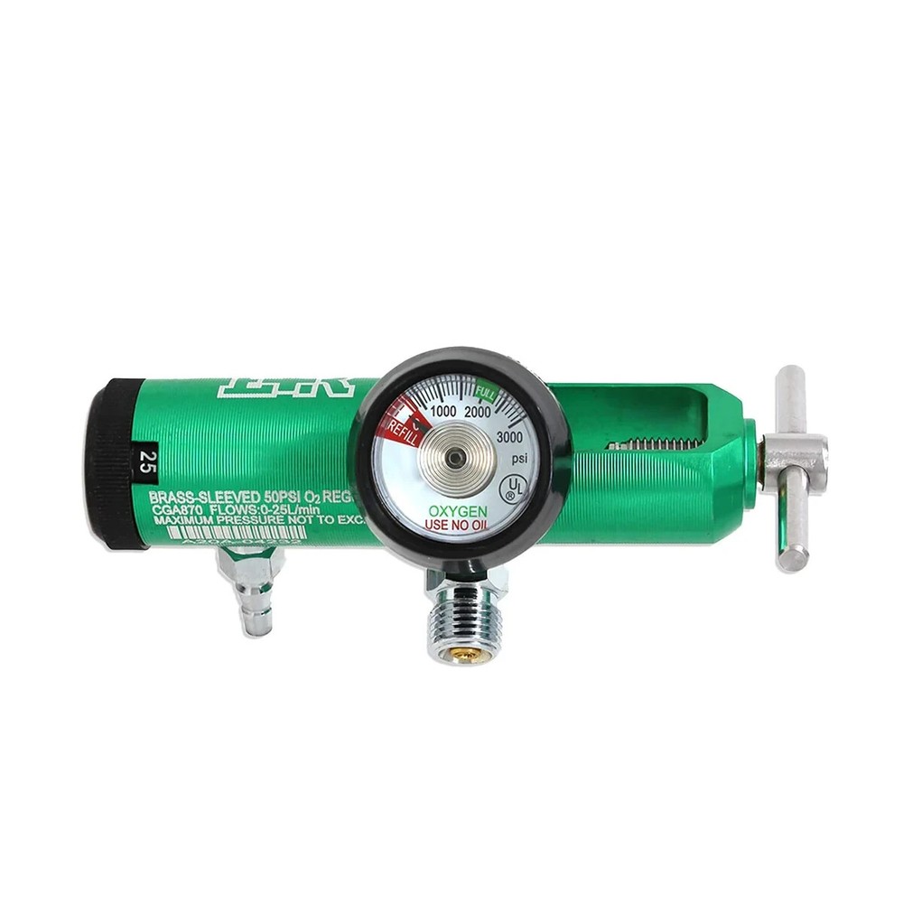 Ever Ready First Aid Oxygen Regulator CGA-870 Gauge Flow Rate – 0-25LPM