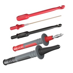25PCS Silicone Multimeter Test Leads Kit with Replaceable Wire Piercing Probes