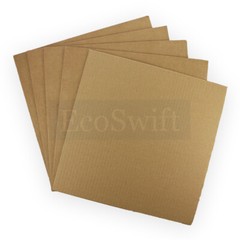 10 12 x 12 EcoSwift Corrugated Cardboard Pads Inserts Sheet 32 ECT 1/8″ Thick