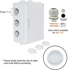 5.9 x 4.3 x 2.8 Inch Junction Box – Durable, Waterproof and Easy to Install