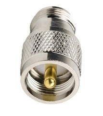 2-Pack RF Connector Adapter N Type Female to PL259 / SO239 Male