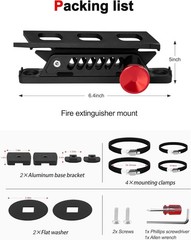 MOLLE Panel Fire Extinguisher Mount Kit Fits 1″-2″ Rigid MOLLE Panel Holes Qu…