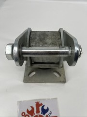 Larcaster Caster Wheel Assembly LC8651, 5×7 in Slotted Plate, Zerk Axle, L2012