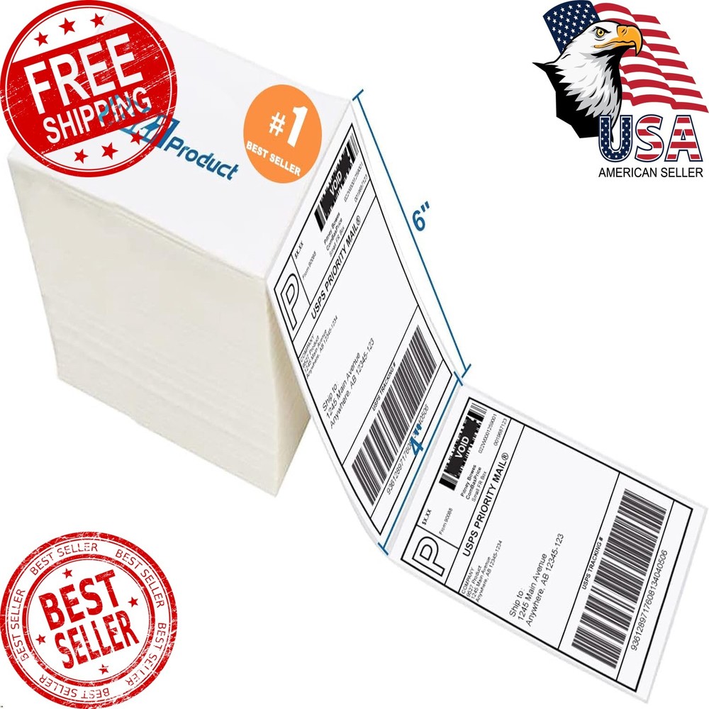 9527 Product Labels White 500 per Stack