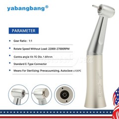 Low Speed Handpiece Push Button Fit FG 1.6mm Burs Contra Angle Dental