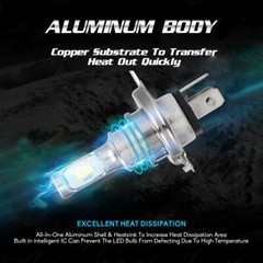 6000K LED Headlight bulbs for KIOTI CK20 CK25 CK27 CK30 DK35 DK40 DK45 DK50 DK65