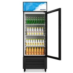 10 Cu.Ft. Commercial One Glass Door Display Upright Beverage Refrigerator Cooler