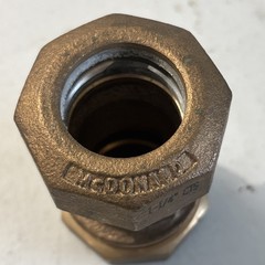 AY McDonald (1-1/4″ CTS) Tough Tube Coupling straight compression