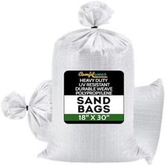 Heavy Duty Durable SandBags Empty Woven Water Resistant UV Protection (10 PACK)