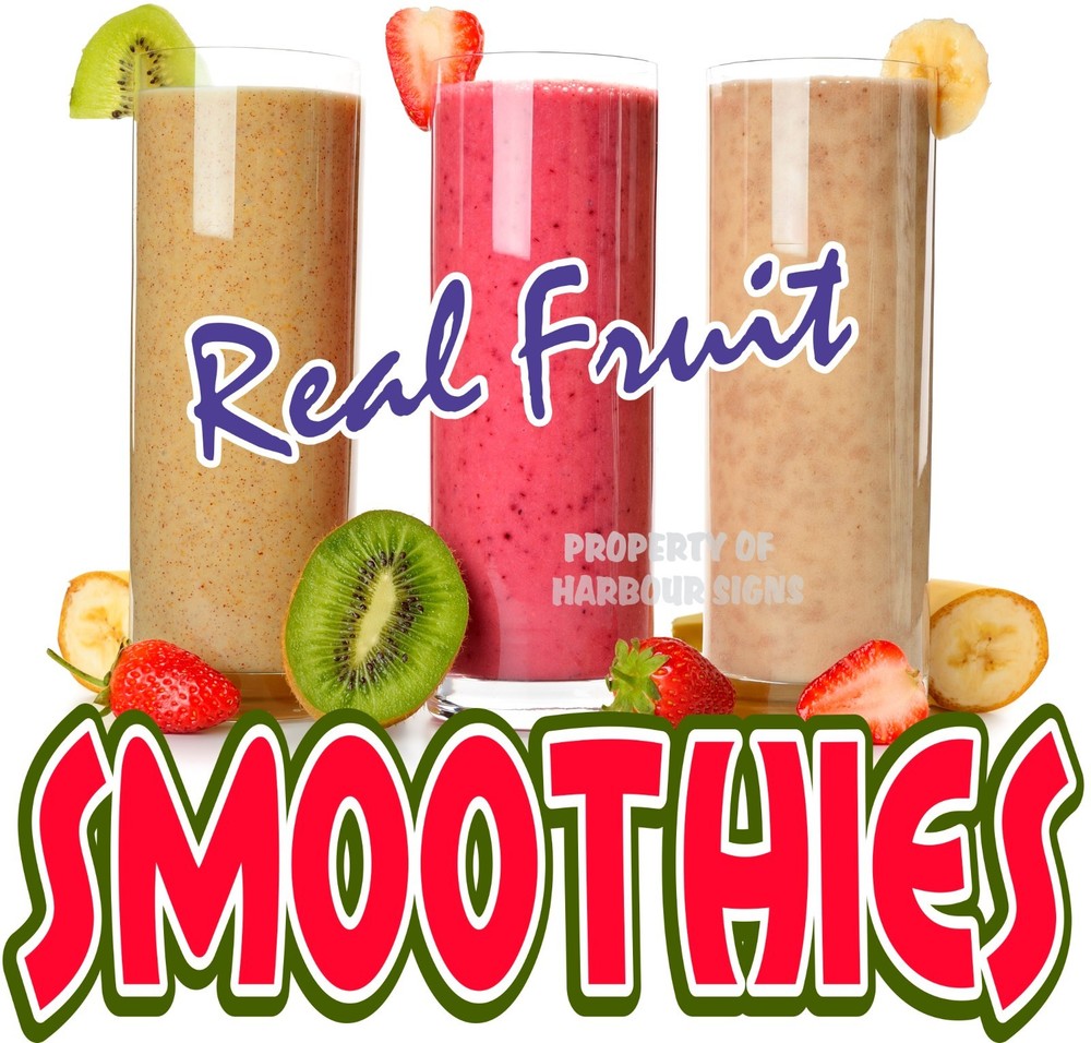 Smoothies Decal 14″ Fresh Fruit Drink Concession Food Truck Vinyl Sign Sticker