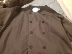 Happy Chef Men’s Vertex Chef Coat Large Charcoal & Black Size 3XL NEW #508SS