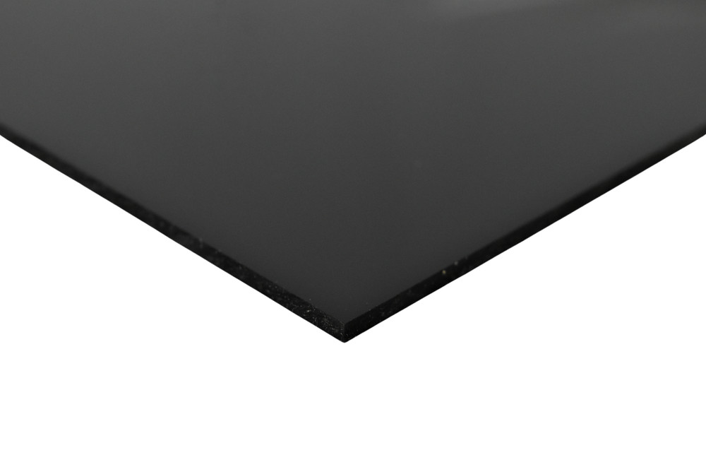 BuyPlastic Black Polycarbonate Plastic Sheet 1/4″ x 12″ x 24″ , Lexan panel
