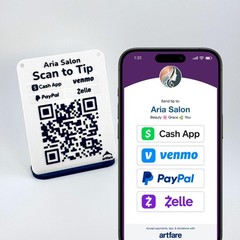 Thin QR Code Payment Sign – Artfare Micro