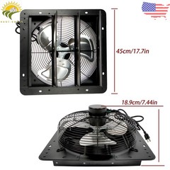 14″ Wall Mounted Shutter Exhaust Fan Automatic Shutter Temperature and Humidit