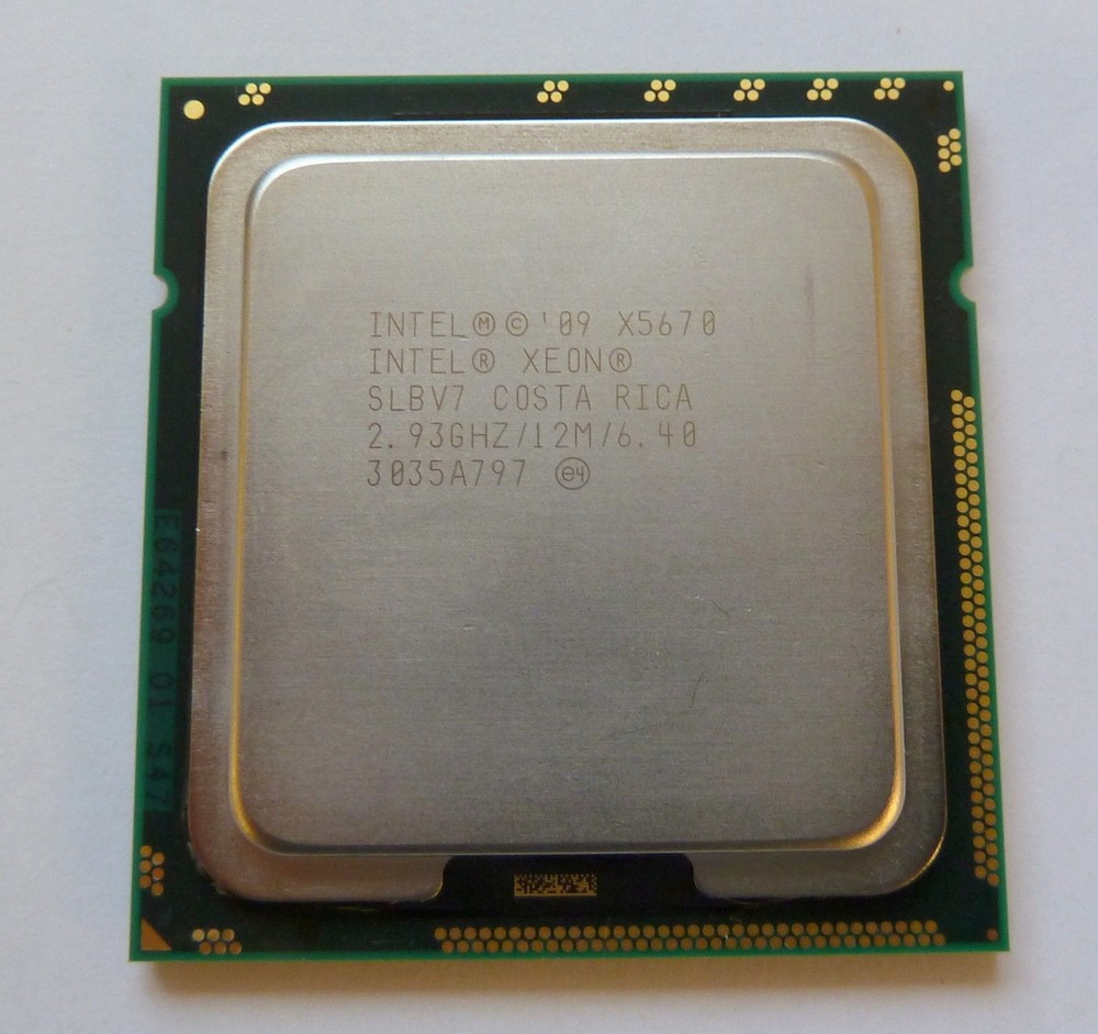 Matched Pair 2 PC Xeon X5670 Westmere 6x 2.93G 12MB Cache LGA 1366 SLBV7 #pq