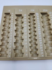 MMF Industries Countex II One-Piece Plastic Coin Counting Tray/Coin Sorter GUC