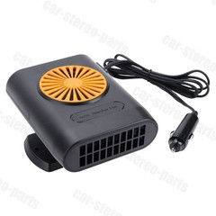 1x New 200W 12V Car Heater Cooling Fan for Windshield Defrosting – Orange/Black