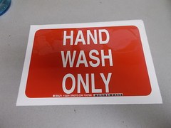 NEW Brady 128264 “Hand Wash Only” Sign 10″ x 7″ *FREE SHIPPING*