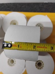 22 rolls of thermal paper used for point of sale POS printers and cash registers