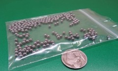 Metric 3.5 mm Dia. +/-.0025 mm, 52100 Alloy Steel Balls, 200 Pcs