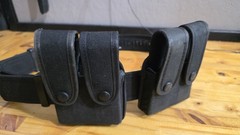 Uncle Mike’s Sidekick Duty Belt With 2 Pouches Police Target Shooting FREE SHIP