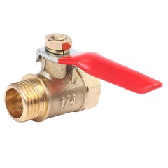 6PCS 1/4″ Male Female NPT Brass Ball Valve Water Air Tank Drain Shut Off USA